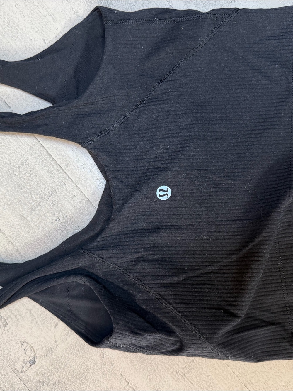 lululemon athletica Black Ribbed Tank Top